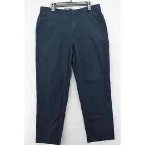 VTG Polo Ralph Lauren Pants Men's 36 X31 Blue Flat Front Chino Trousers Preppy